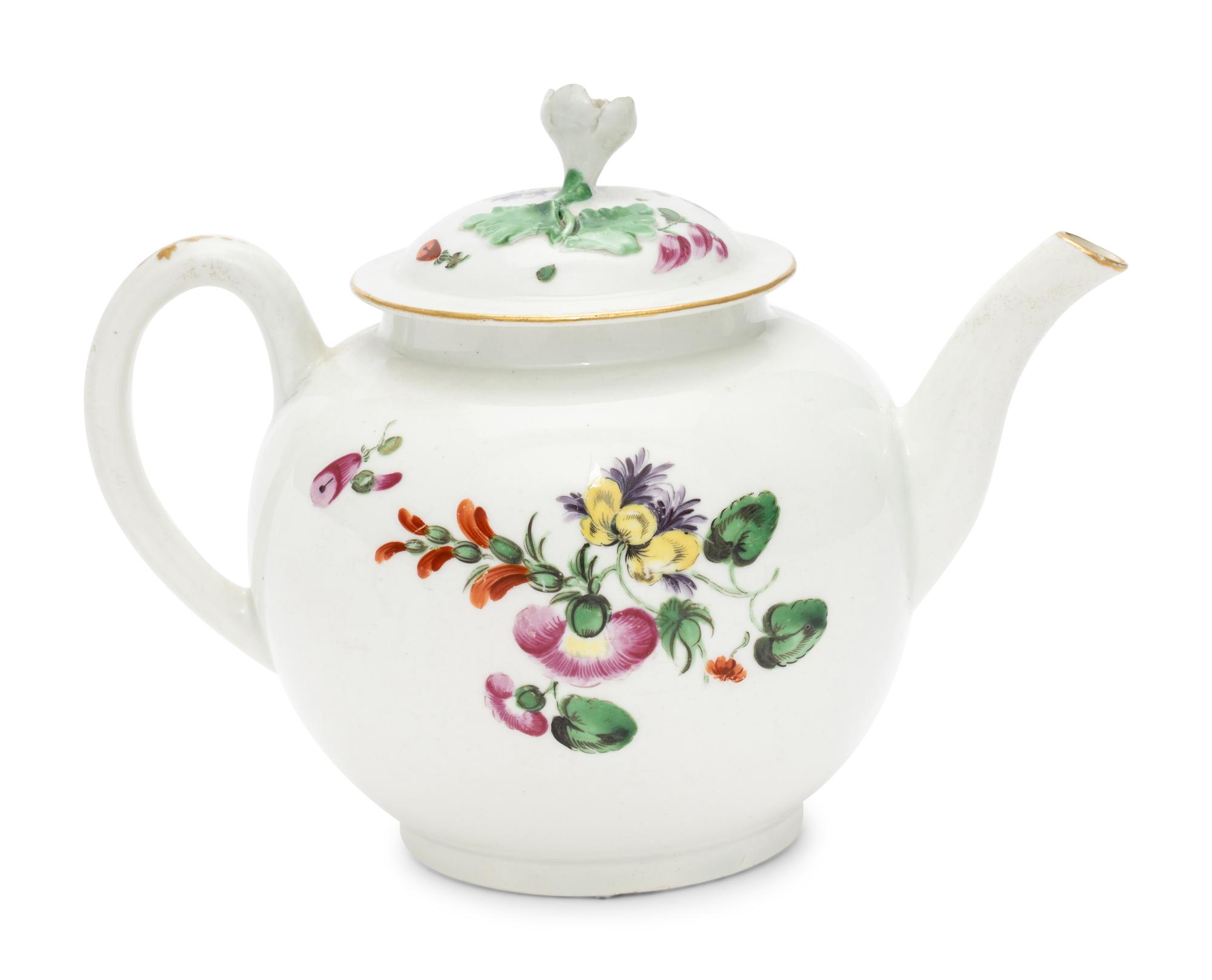 A Worcester Porcelain Teapot
