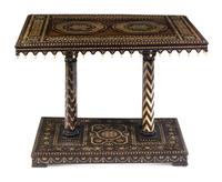 A Moroccan Bone Inlaid Table