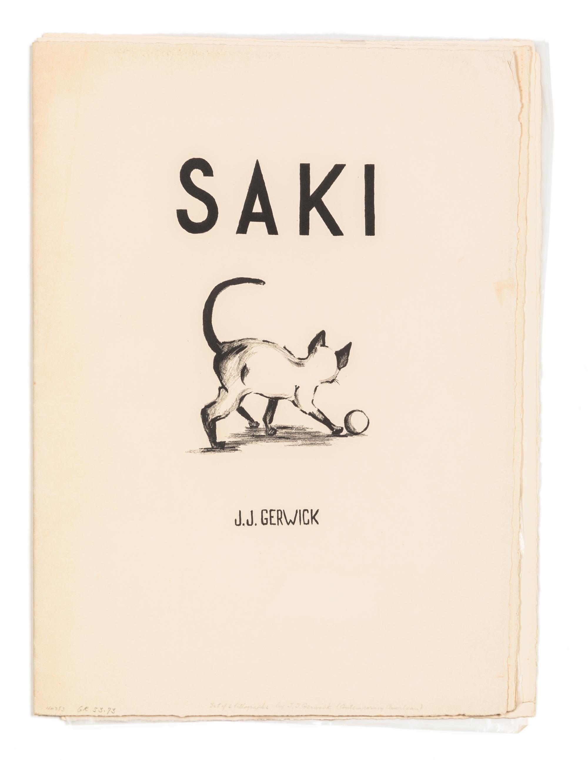 J.J. Gerwick, (20th Century), A group of six works from Saki