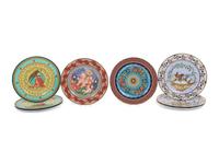 Eight Versace Porcelain Christmas Chargers