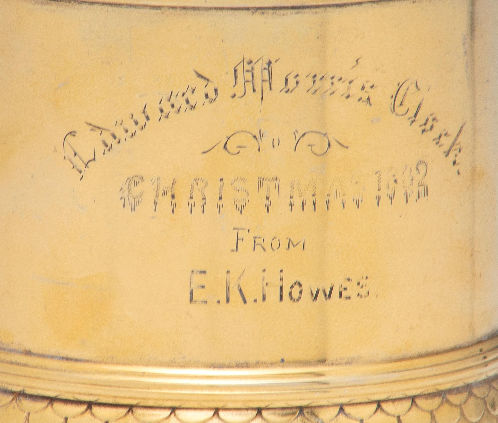 Four American Silver-Gilt Mugs