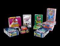 A Large Group of Unopened Baseball Card Material,