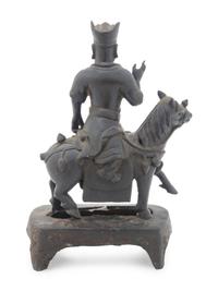 A Bronze Figure of a Horse-Mounted Warrior