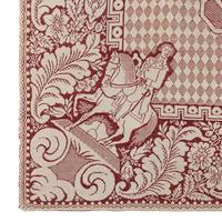 Two Jacquard Woven Cotton and Wool Coverlets