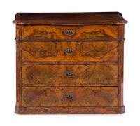 An Italian Walnut Chest of Drawers