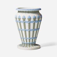 A Wedgwood Tricolor Jasperware Torches Vase UK, early 19th century