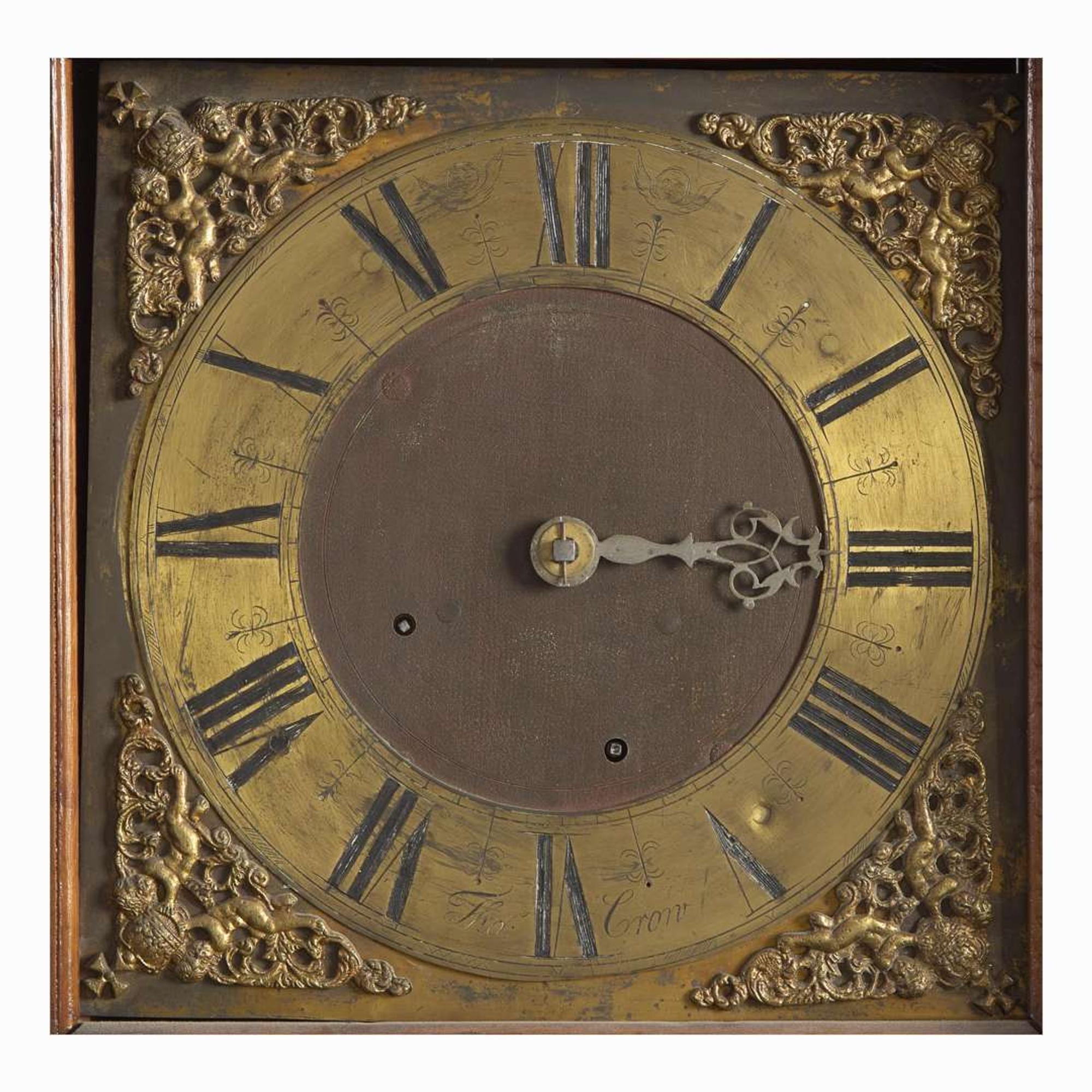 A Queen Anne carved maple tall case clock Works by Thomas Crow (active c. 1770-1824), Wilmington, DE, the case possibly Chester County, PA, circa 1770