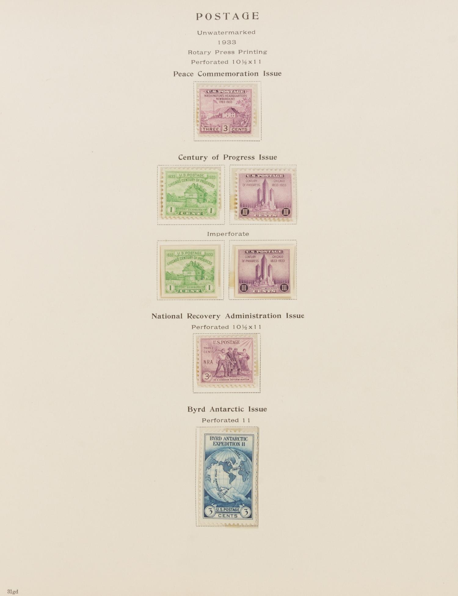 A Collection of United States Regular and Commemorative Issue Postage Stamps