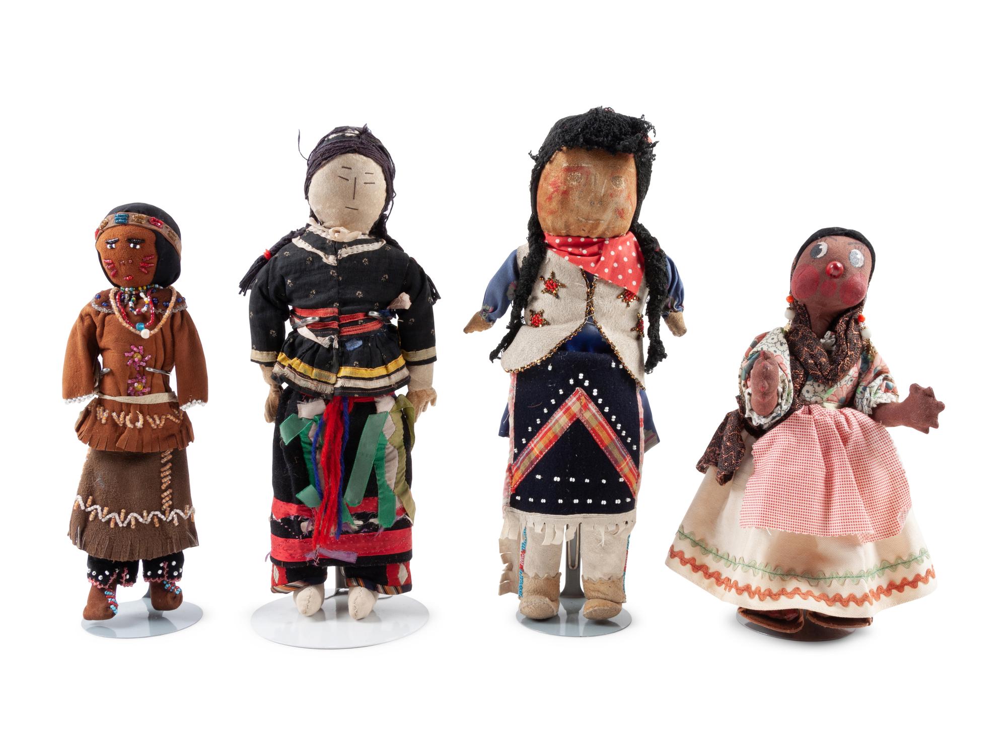Tuscarora, Woodlands, Chippewa Cree, and Osage Dolls