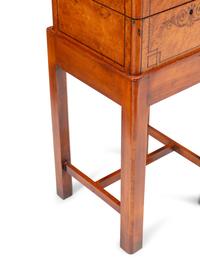 A French Marquetry Cave à Liqueur on a Later Stand