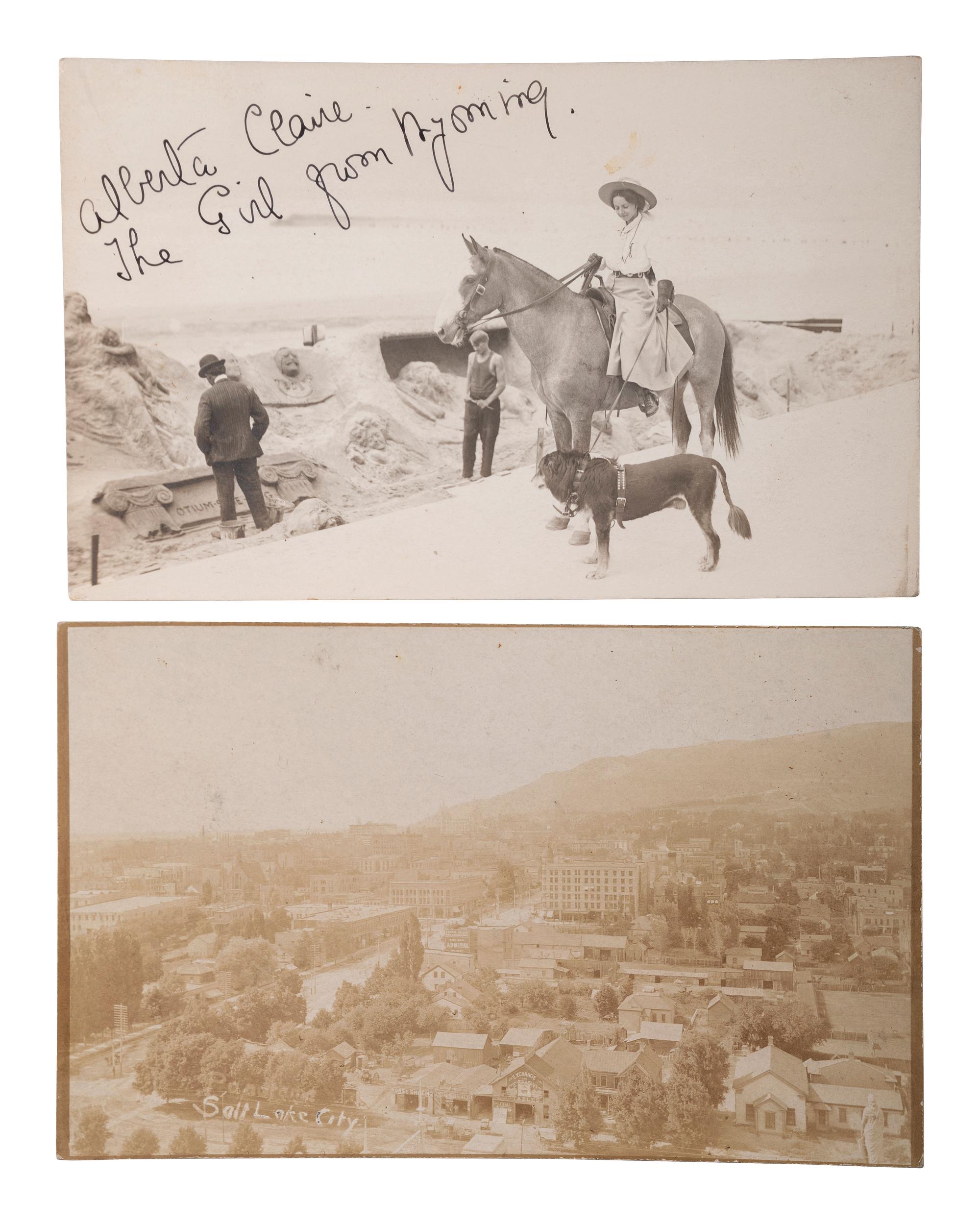 [WESTERN AMERICANA]. A group of 153 RPPCs and photographs of the American West.