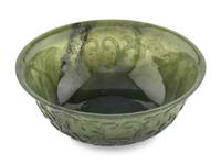 A Chinese Spinach Jade Bowl