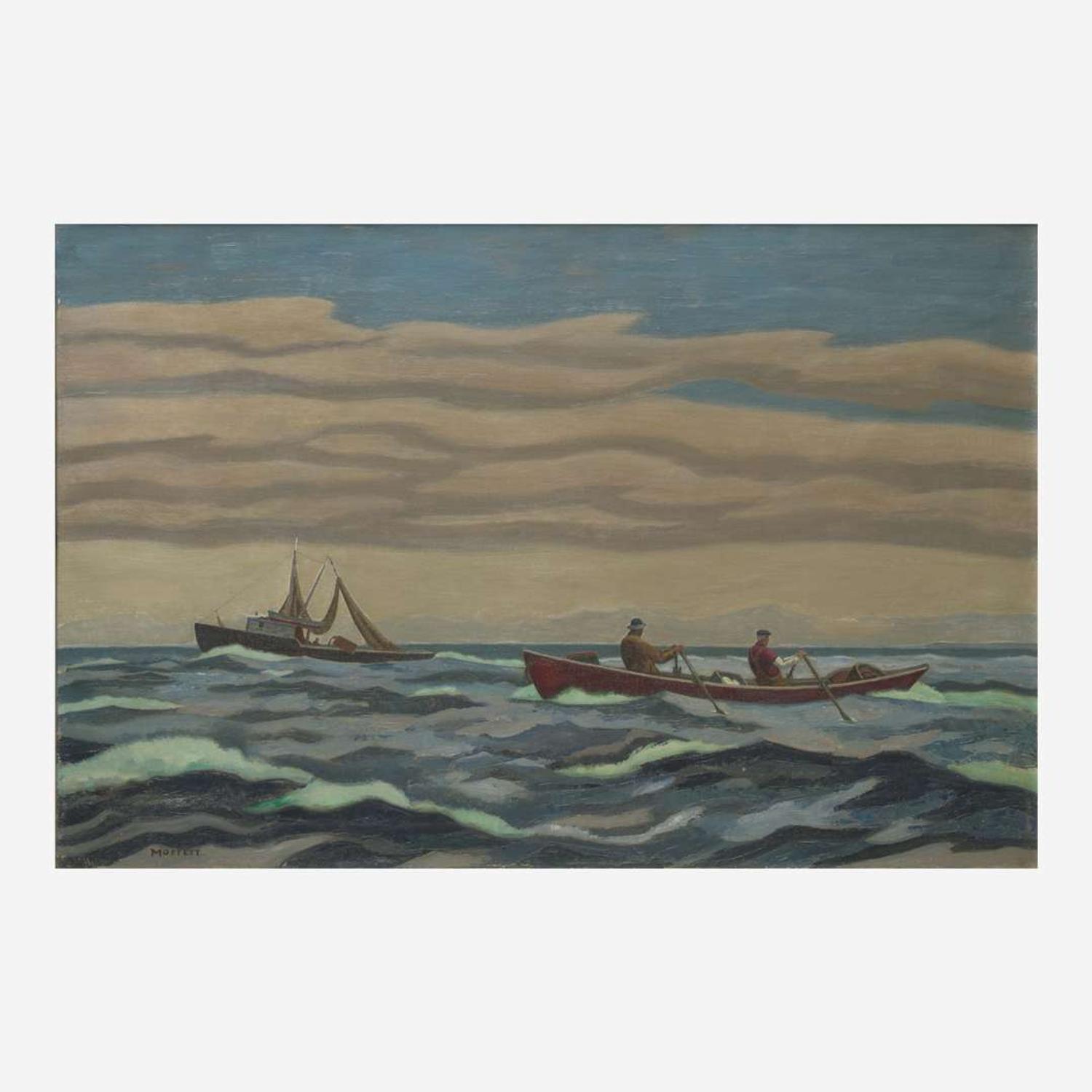 Ross E. Moffett (American, 1888–1971) Fishing Boats