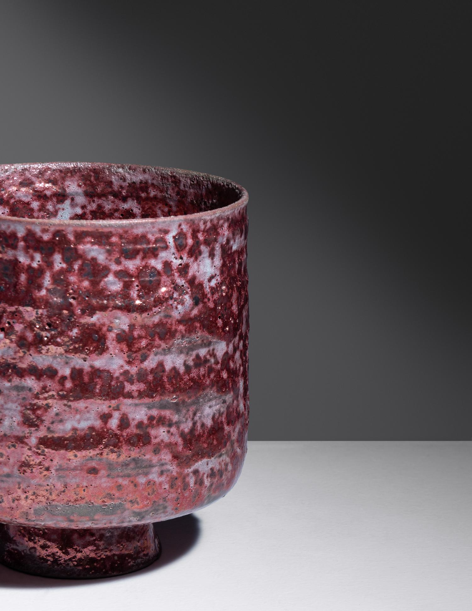 Footed Luster Vessel