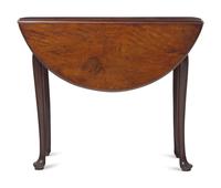 A Queen Anne Mahogany Drop-Leaf Tea Table, Massachusetts, Circa 1750