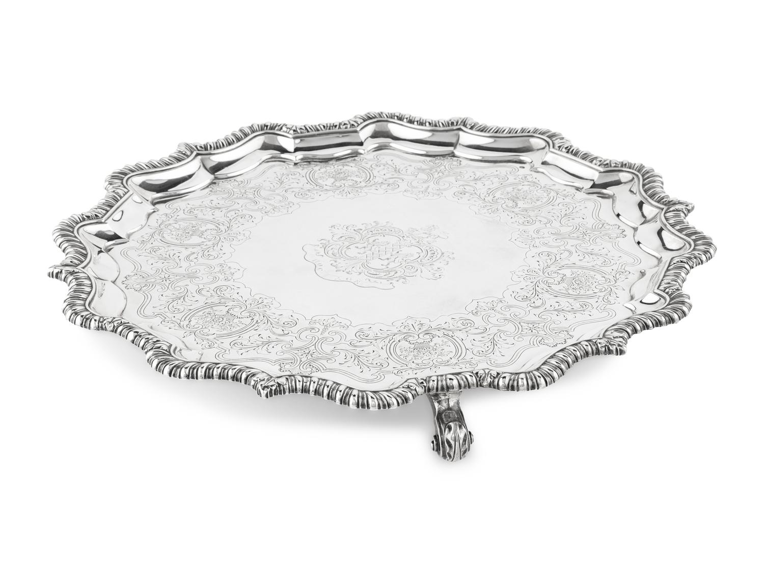 A Paul Storr Silver Tray