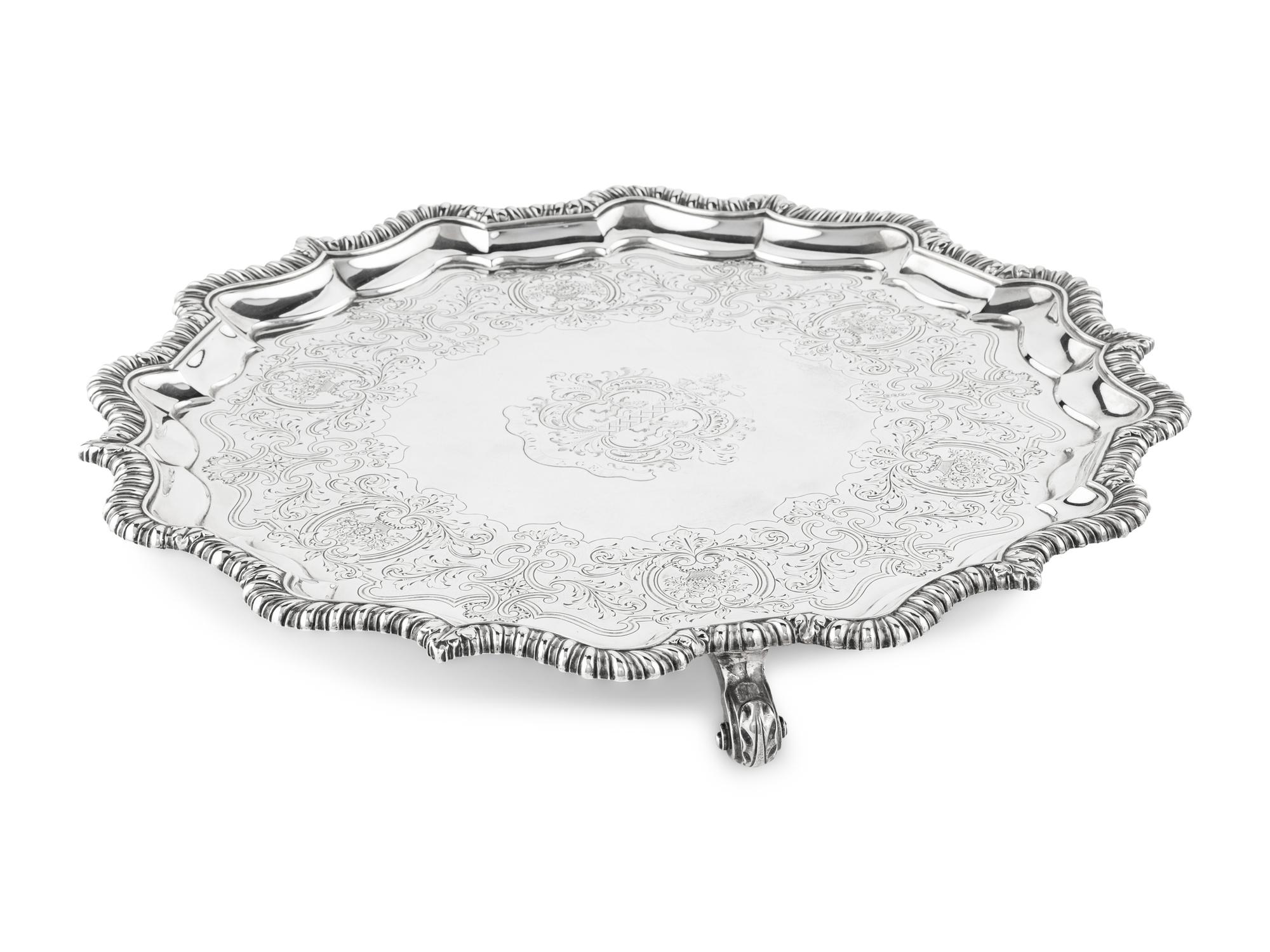 A Paul Storr Silver Tray