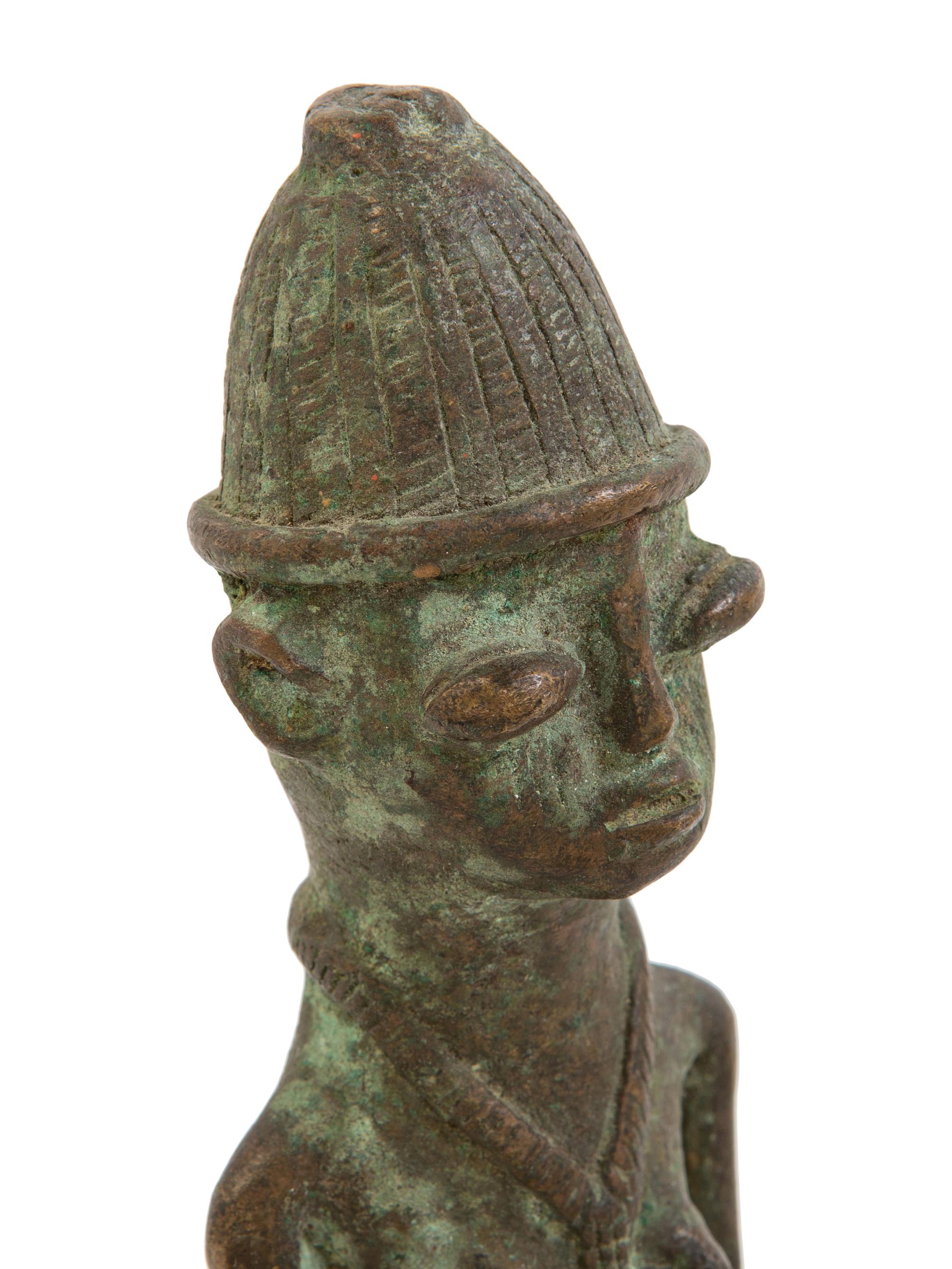 A Benin Bronze Figure