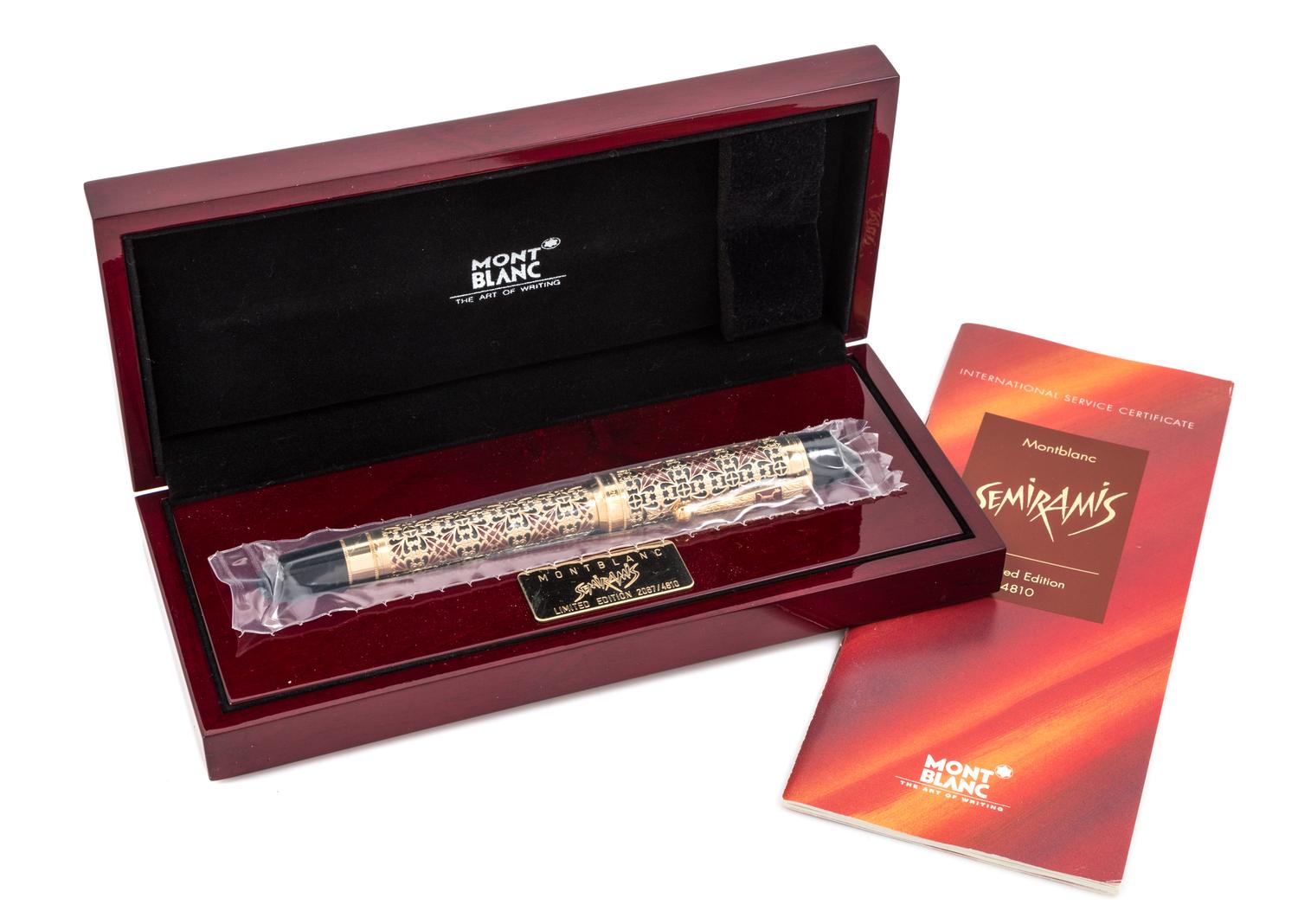 A Montblanc Patron of Art: Semiramis Limited Edition Fountain Pen