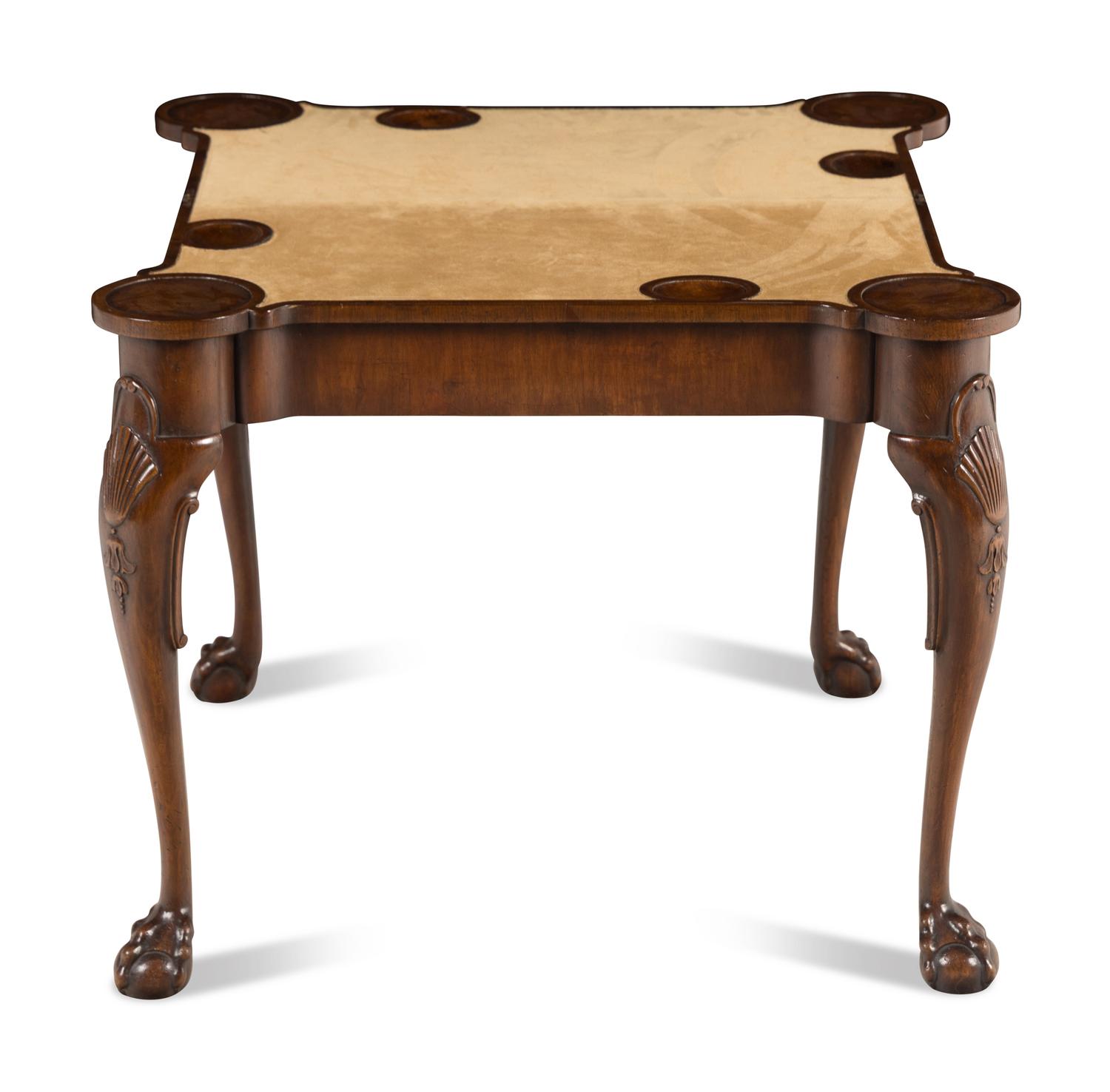A George II Style Walnut Flip-Top Games Table