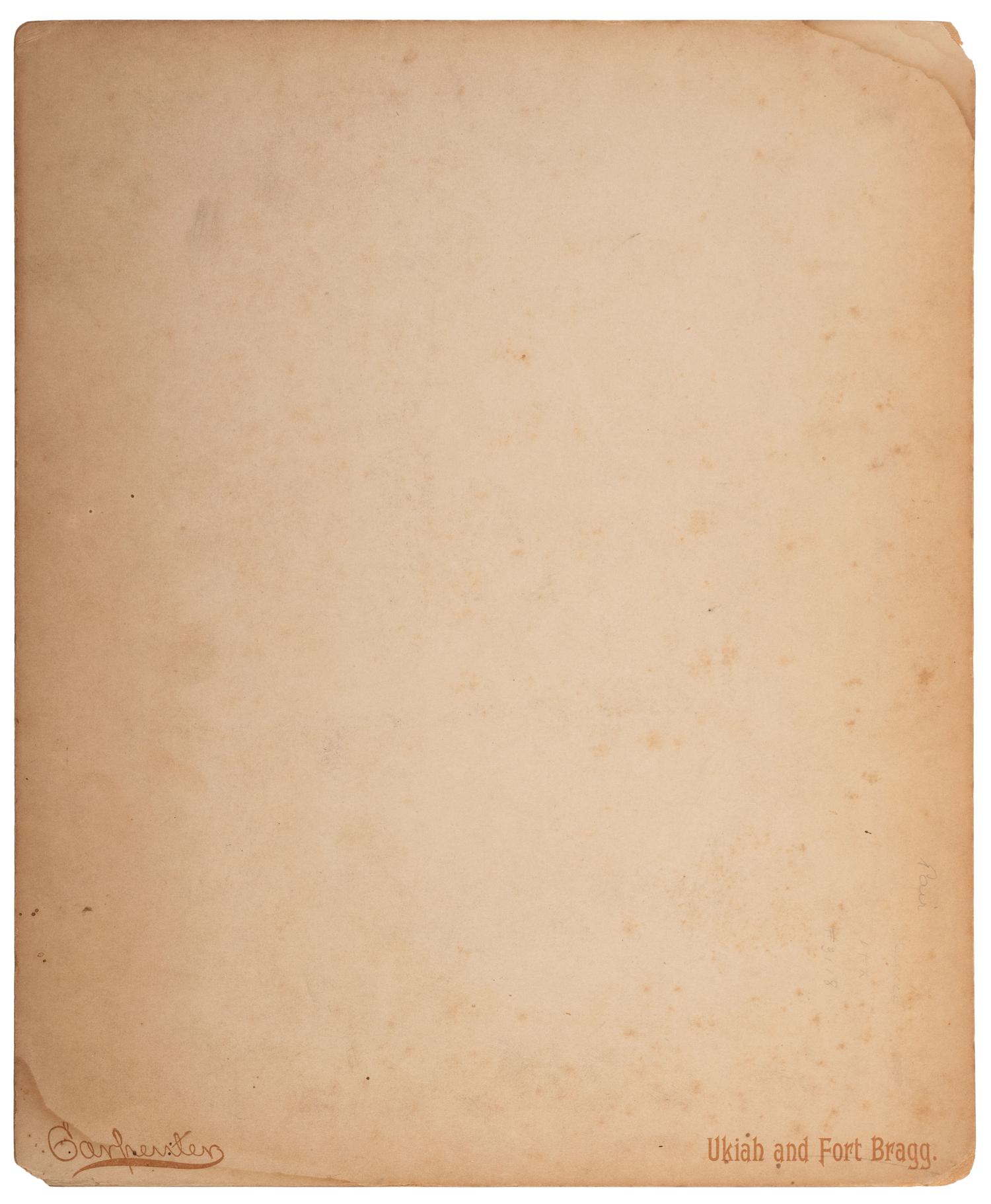 [CALIFORNIA]. Carpenter, Aurielus O. [ Unidentified Stagecoach with Small Town In Background in Northern California Foothills ], ca. 1875.