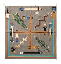 Navajo Sandpainting Weaving, From the Nightway Chant