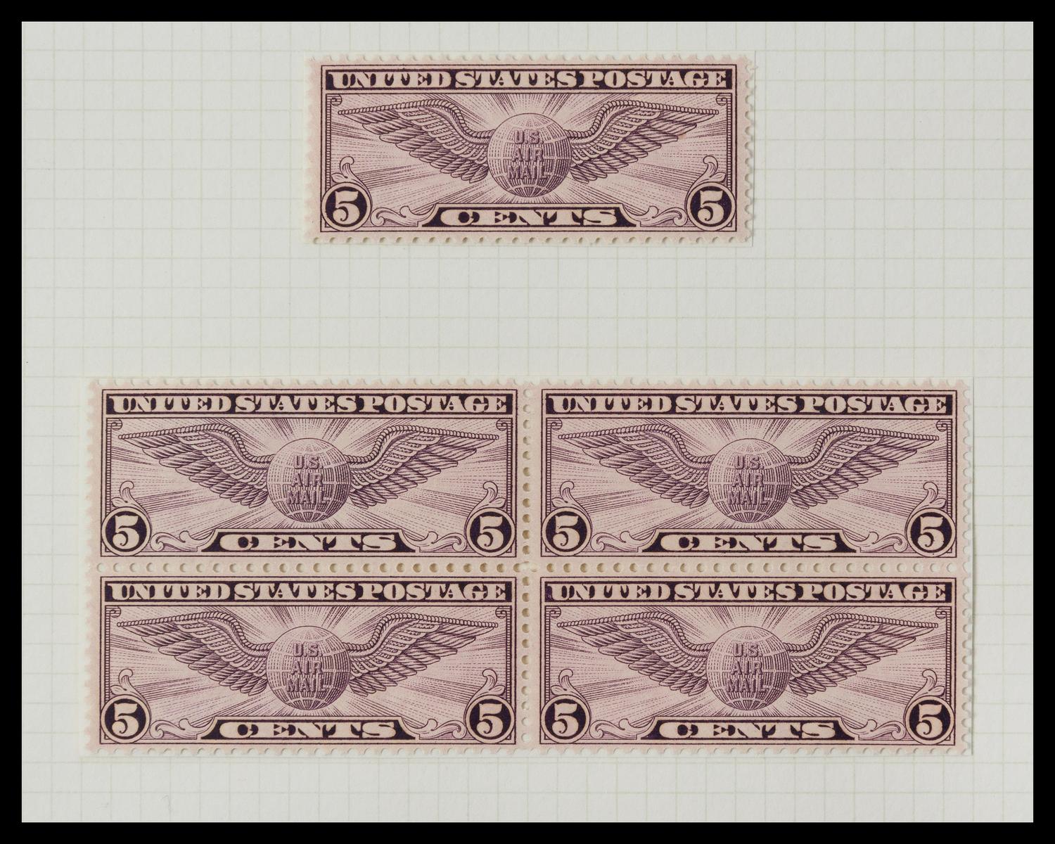 A Collection of United States Airmail Stamps — 1918-1929