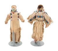 Sioux Beaded Hide Dolls