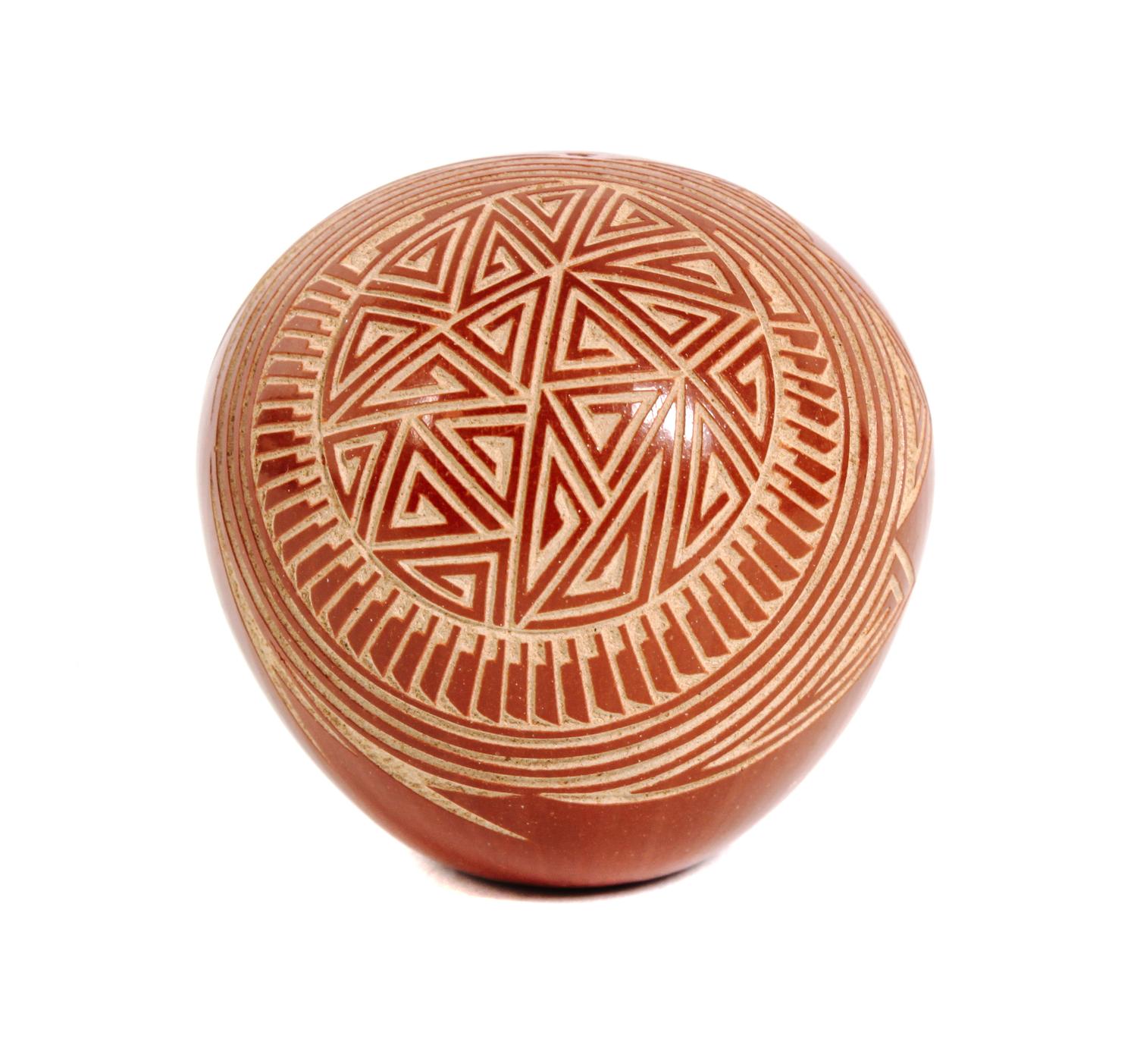 Lena Chio Charlie "Corn Woman" (1888-1978), Santa Clara Height 1 3/4 x diameter 1 3/4 inches.