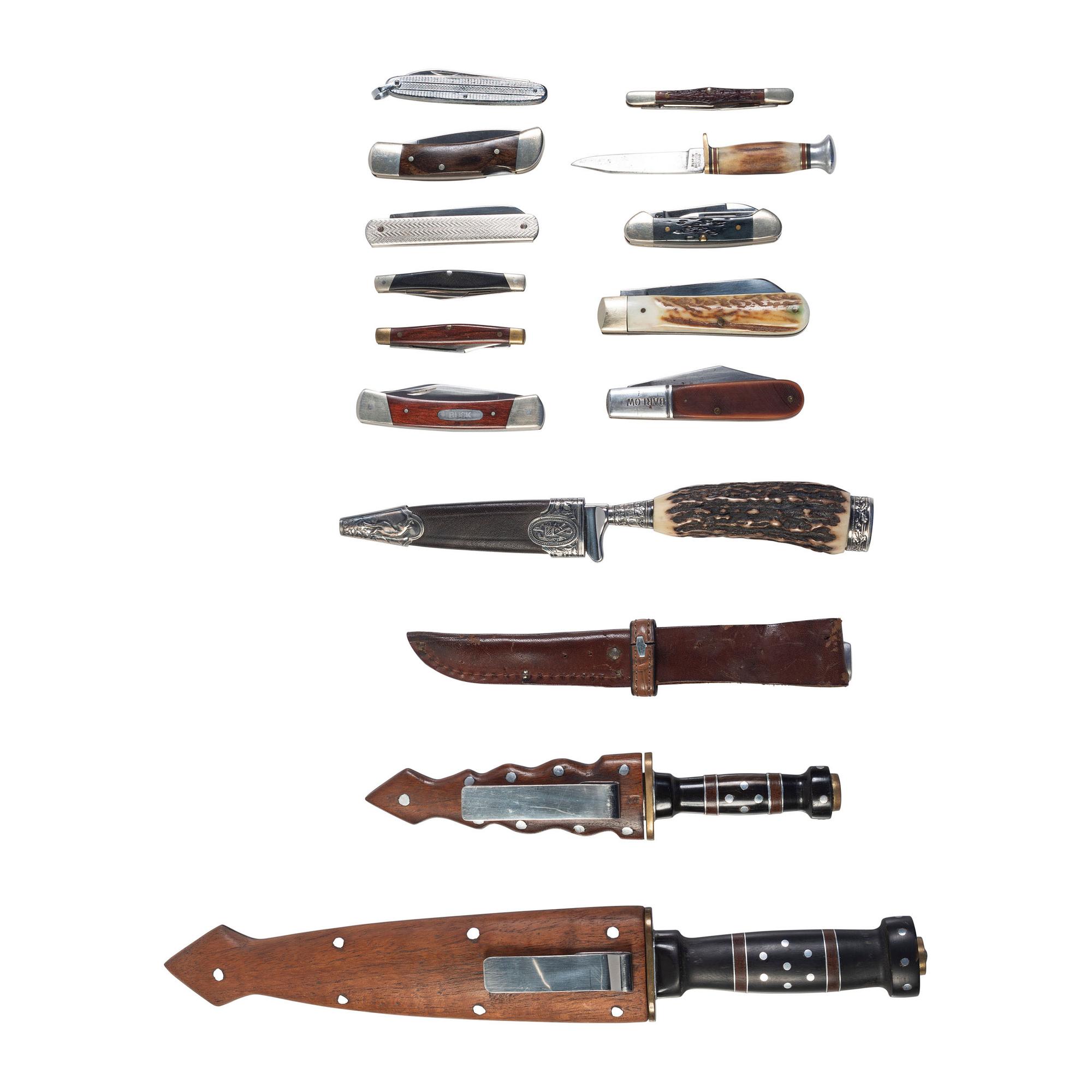 Lot of 15 Pocket Knives and Hunting Knives