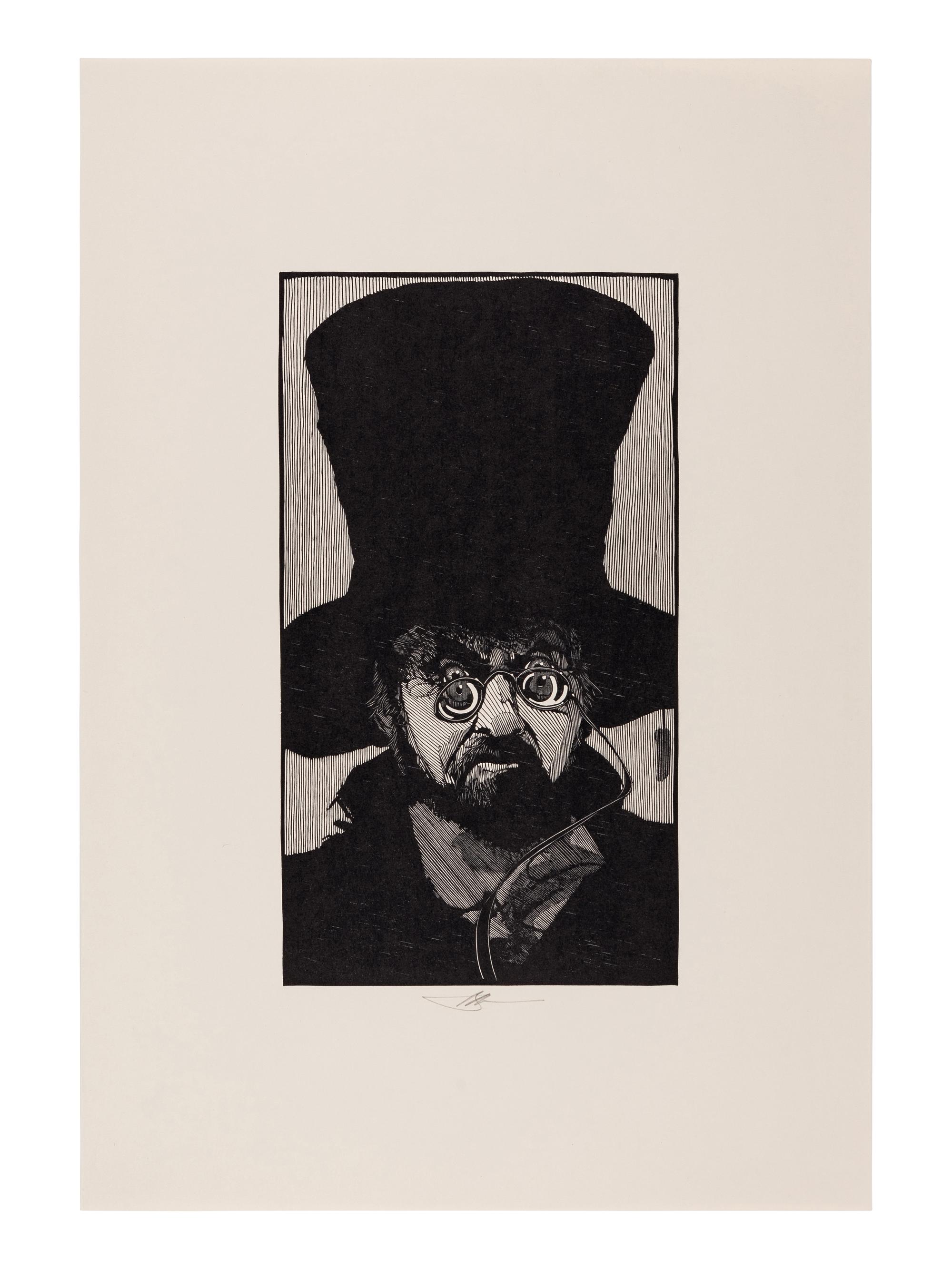 [PRINTS]. MOSER, Barry. Alice in Her Sister’s Reverie. [1982]. 433 x 552 mm. Signed and captioned by Moser in pencil, designated artist’s proof (“ap”).