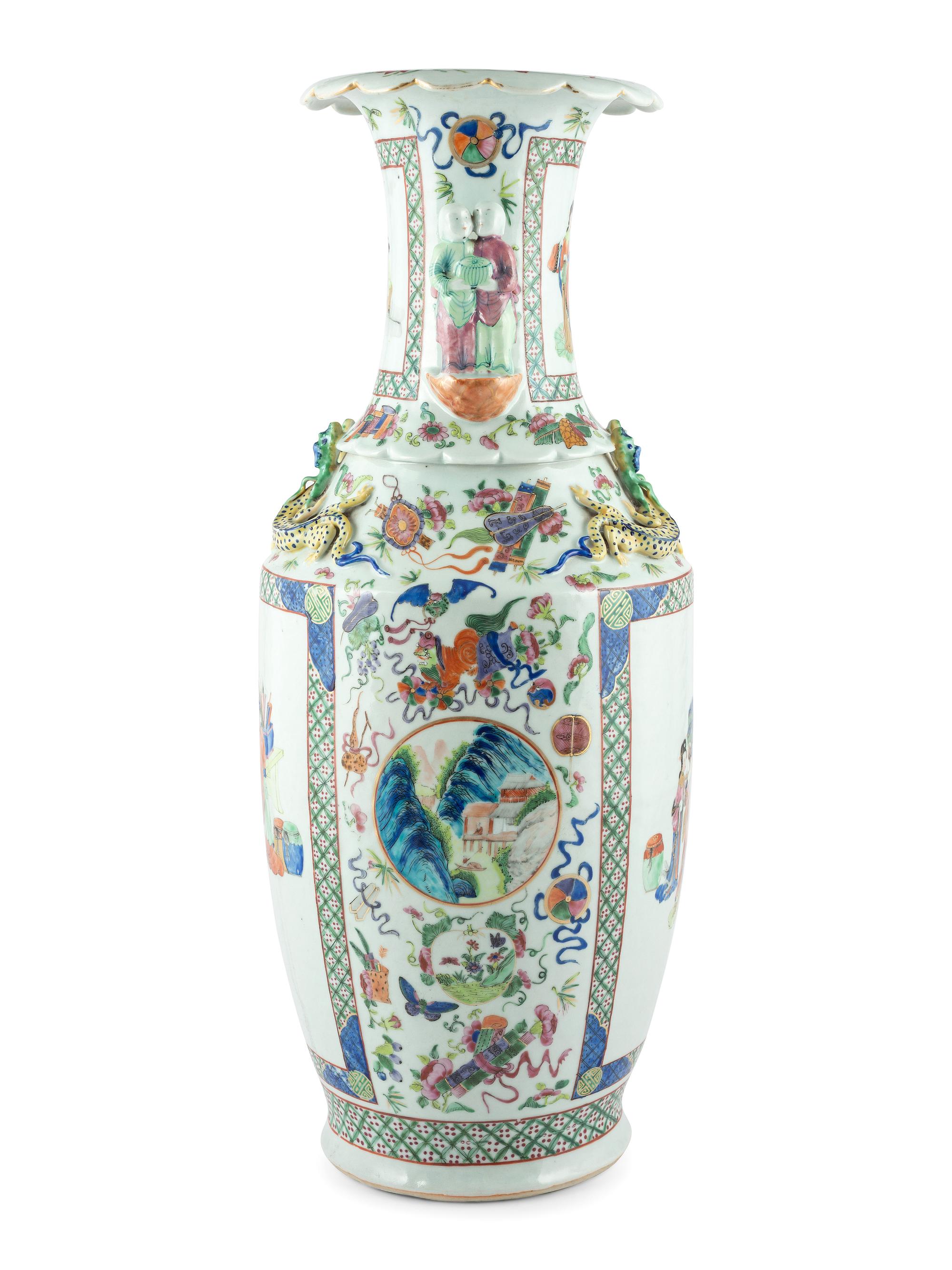 A Chinese Enameled Porcelain Vase