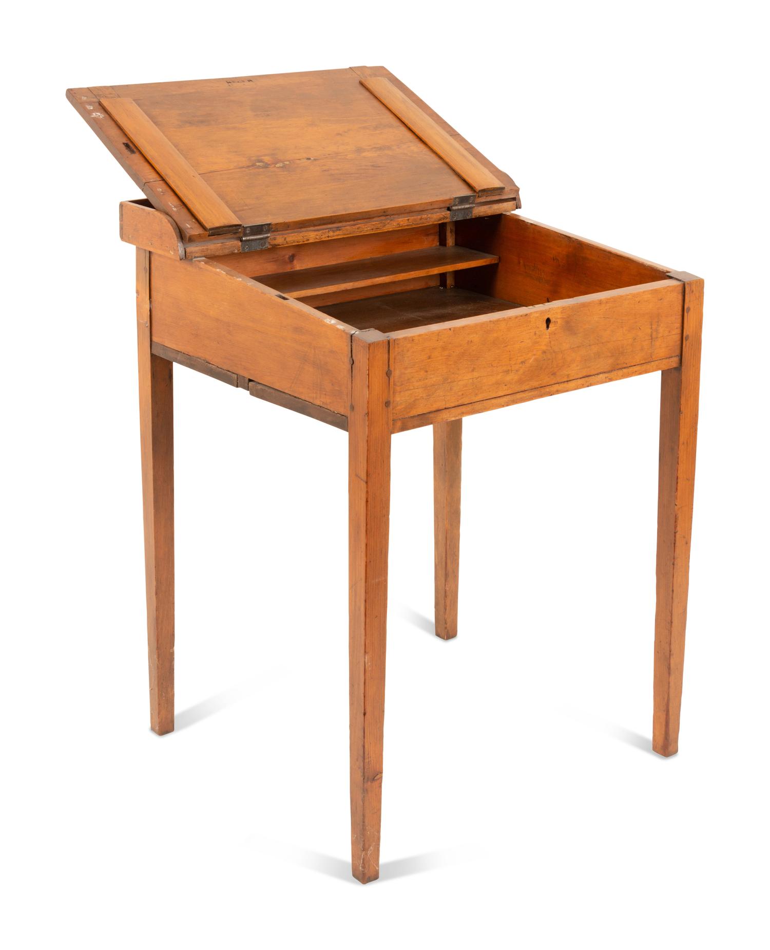 A Pine School Desk