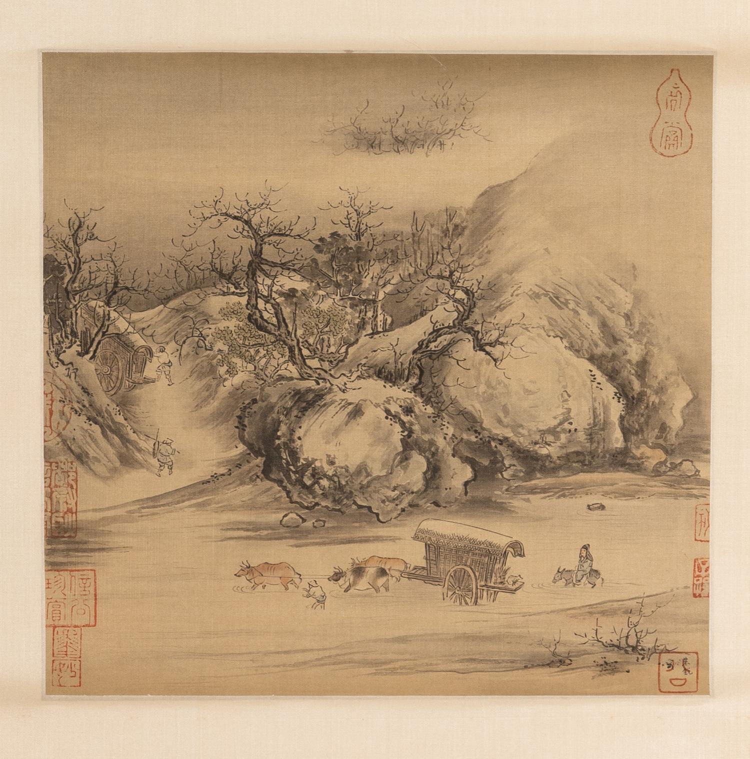 Three Chinese Prints Depicting Landscape 精印書畫立軸三幅