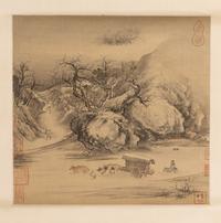 Three Chinese Prints Depicting Landscape 精印書畫立軸三幅