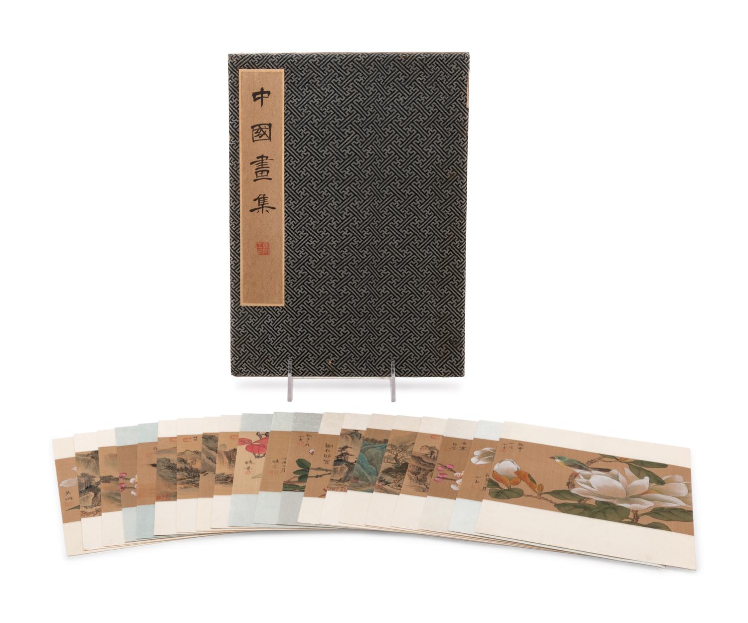 A Group of Chinese Ink and Color on Silk Paintings