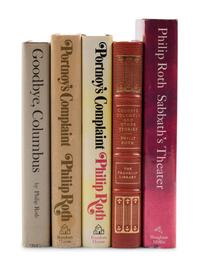 ROTH, Philip (1933-2018). A group of 5 FIRST and LIMITED EDITIONS, SOME SIGNED, comprising: