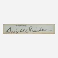 [Presidential] Roosevelt, Franklin D., and Harry Truman, and Dwight Eisenhower, et al. Group of 6 Items, signed