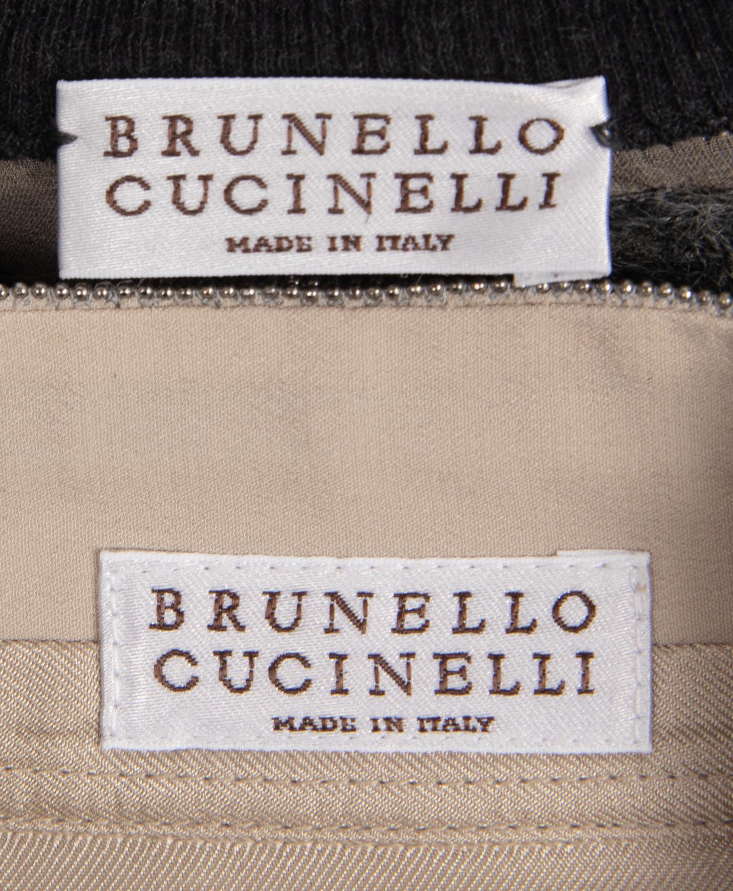 Three Brunello Cucinelli Pieces, Jacket, Vest, Blouse, c. 2018