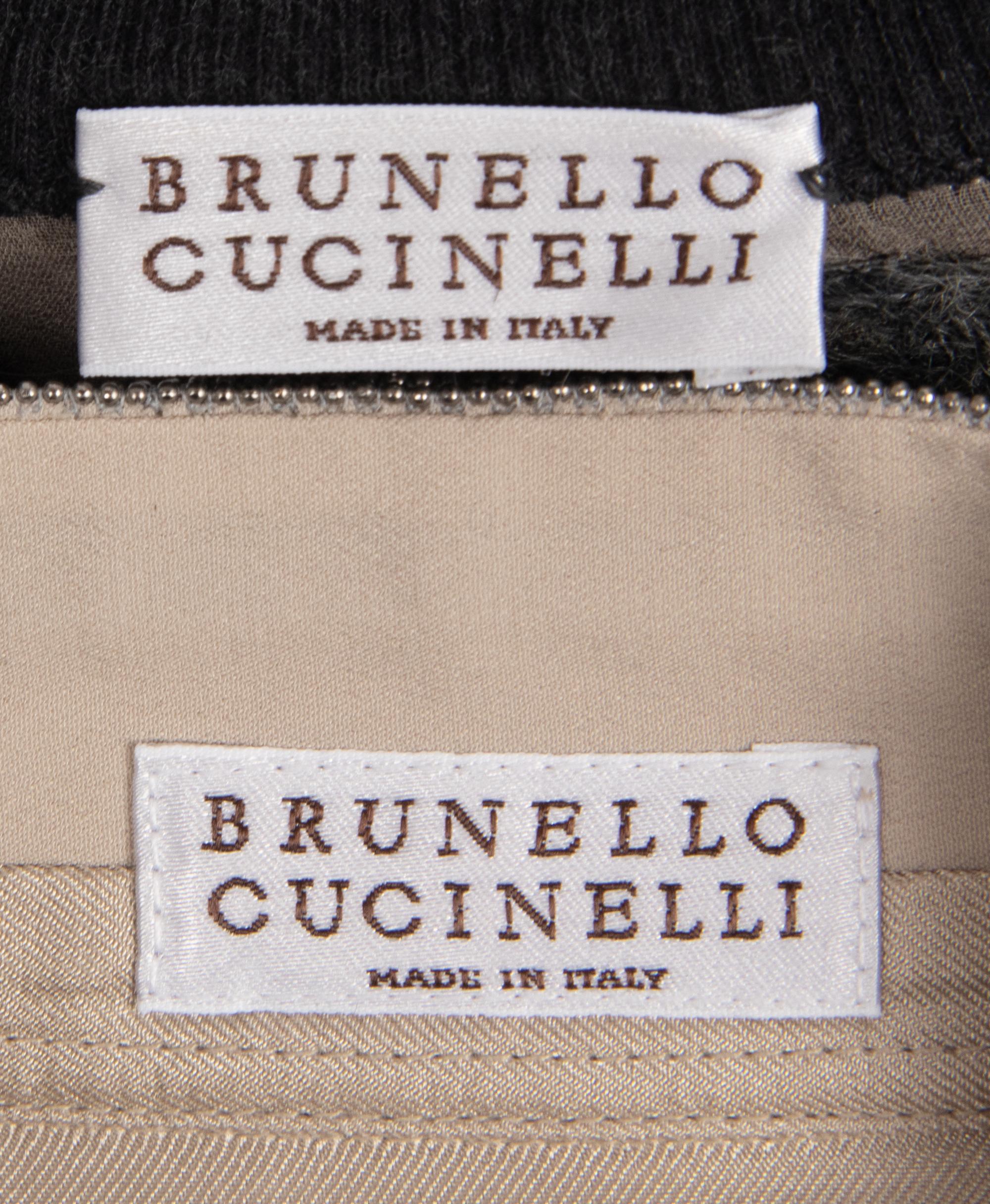 Three Brunello Cucinelli Pieces, Jacket, Vest, Blouse, c. 2018