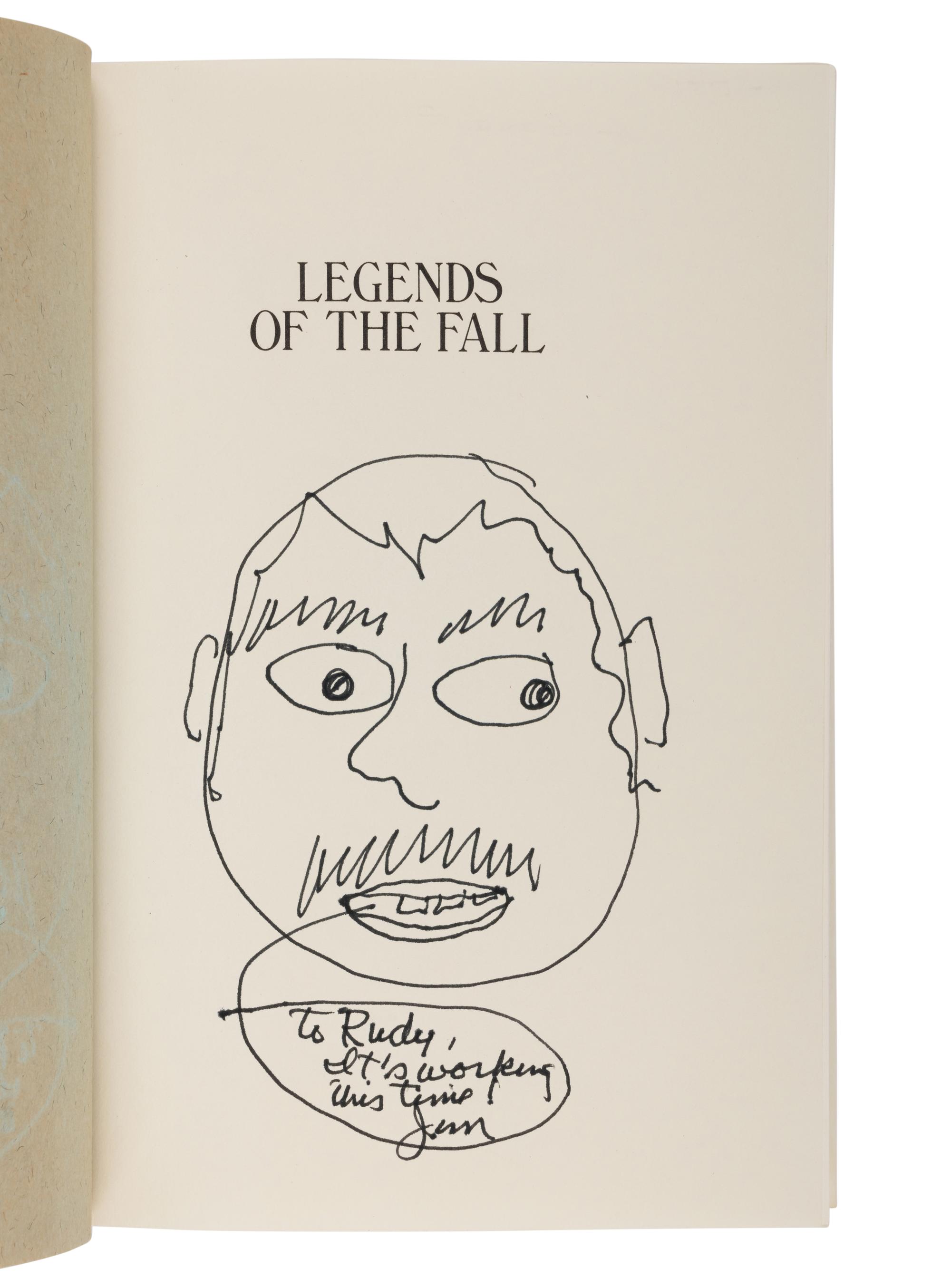 HARRISON, Jim (1937-2016). Legends of the Fall . New York: Delacorte Press, 1979.
