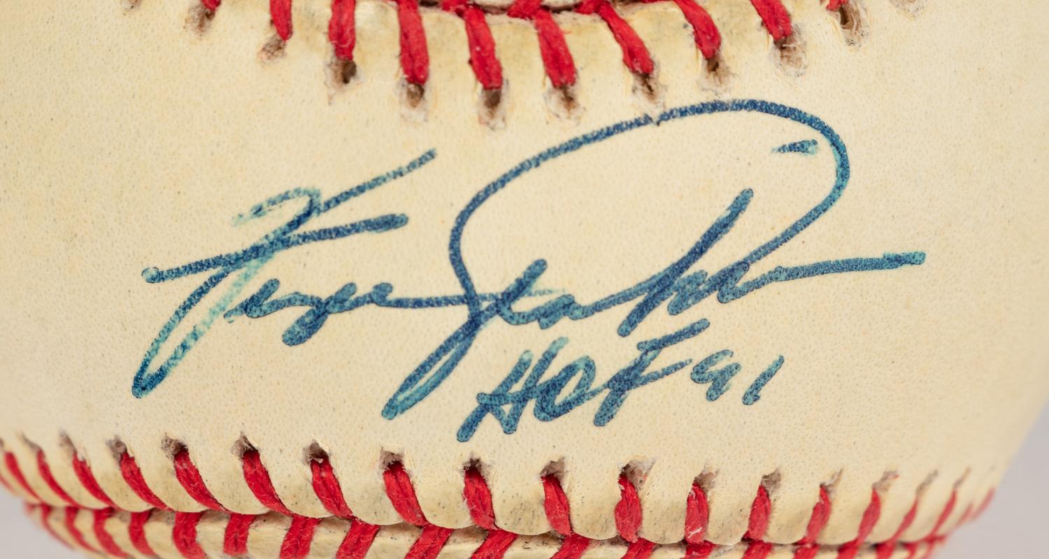 A Multi Signed Chicago Cubs Hall of Fame Autograph Baseball (Beckett Authentication Services BAS Certified),