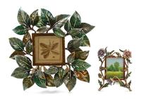 Two Jay Strongwater Picture Frames Height of taller 5 3/4 inches.