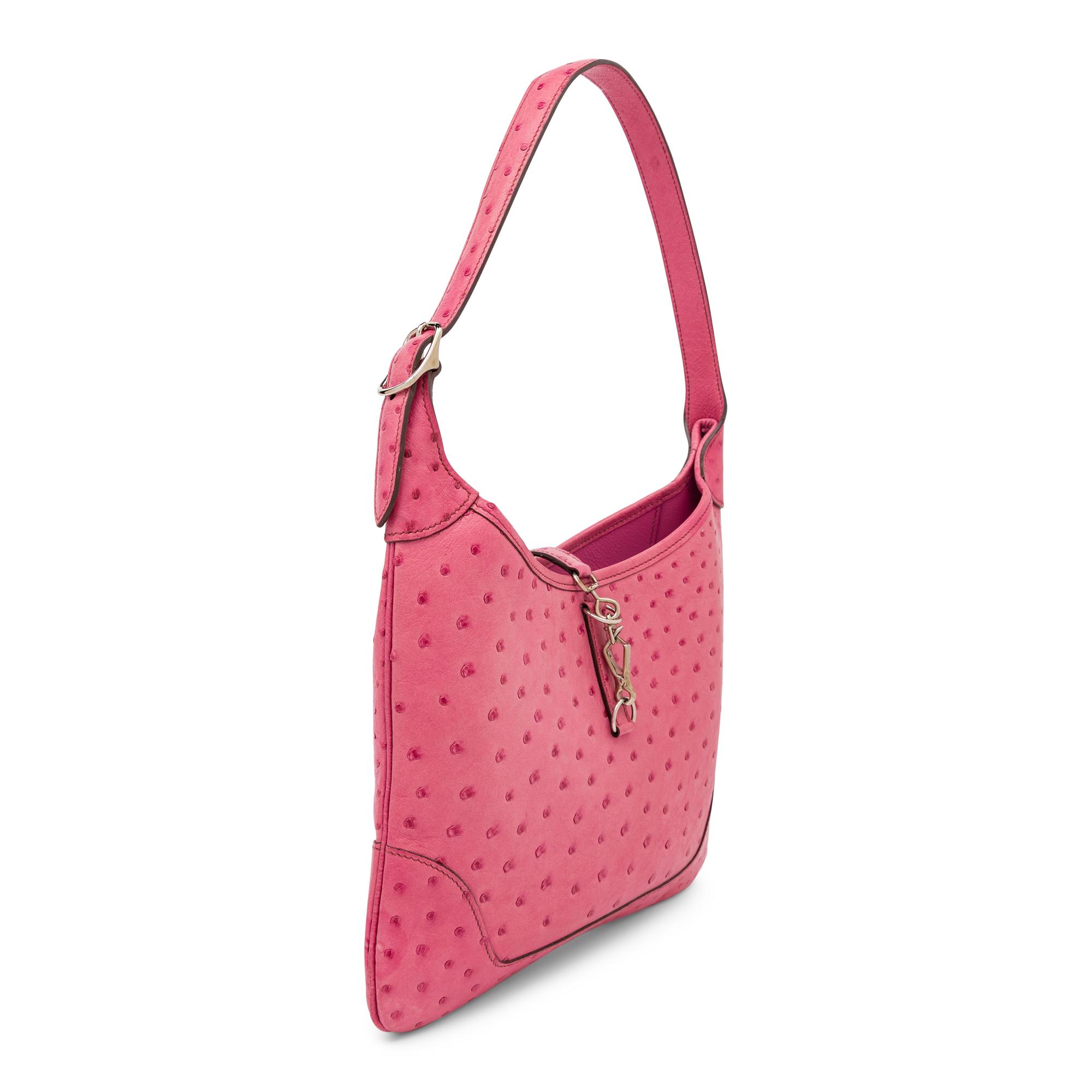 Hermès, Trim I 30 Bag in Pink Ostrich
