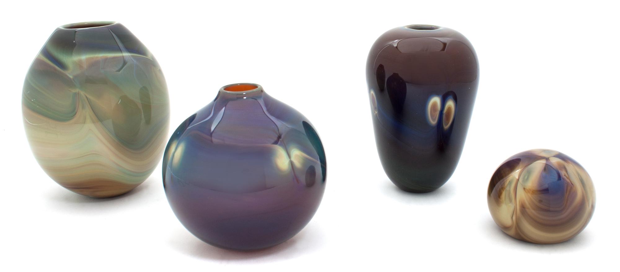 A Collection of American Studio Art Glass Articles Height of tallest 6 inches. — MICHAEL GUZZARDO