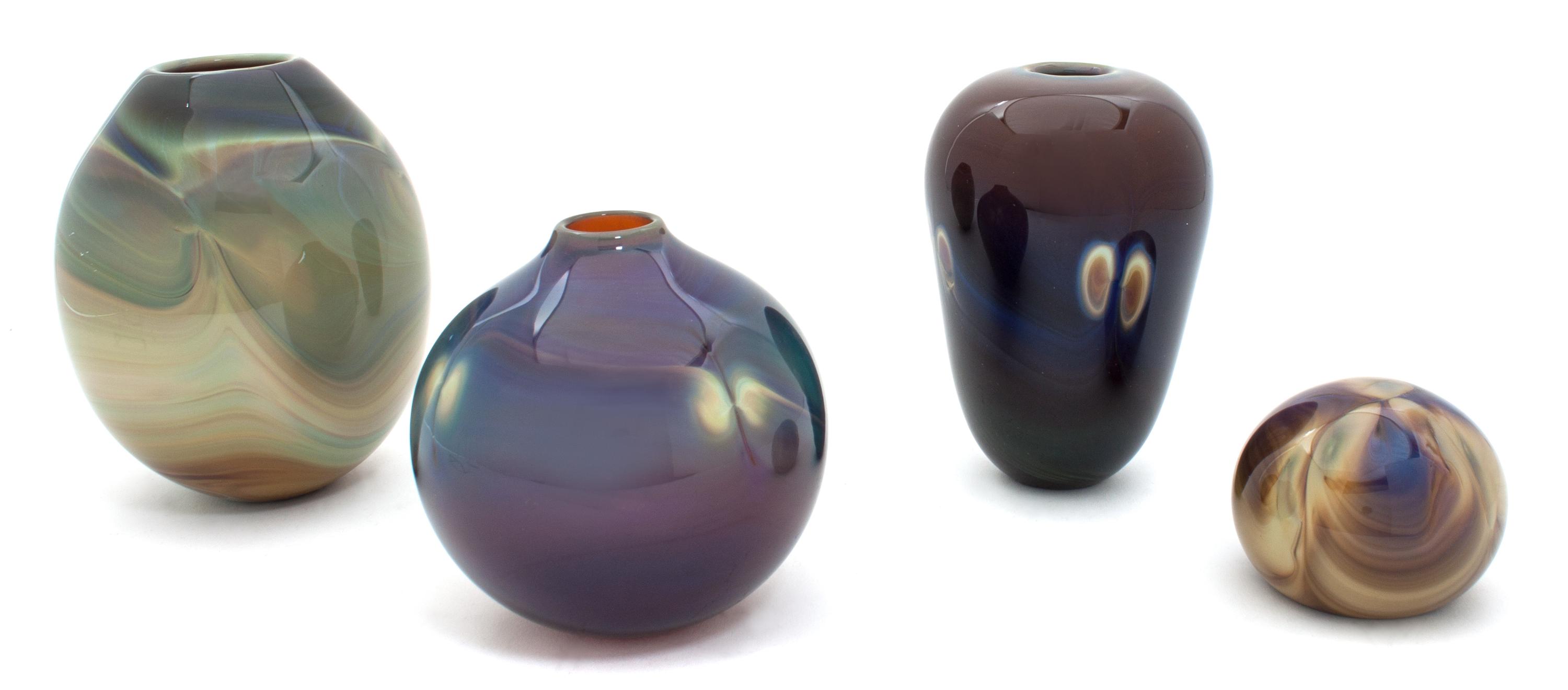 A Collection of American Studio Art Glass Articles Height of tallest 6 inches. — MICHAEL GUZZARDO