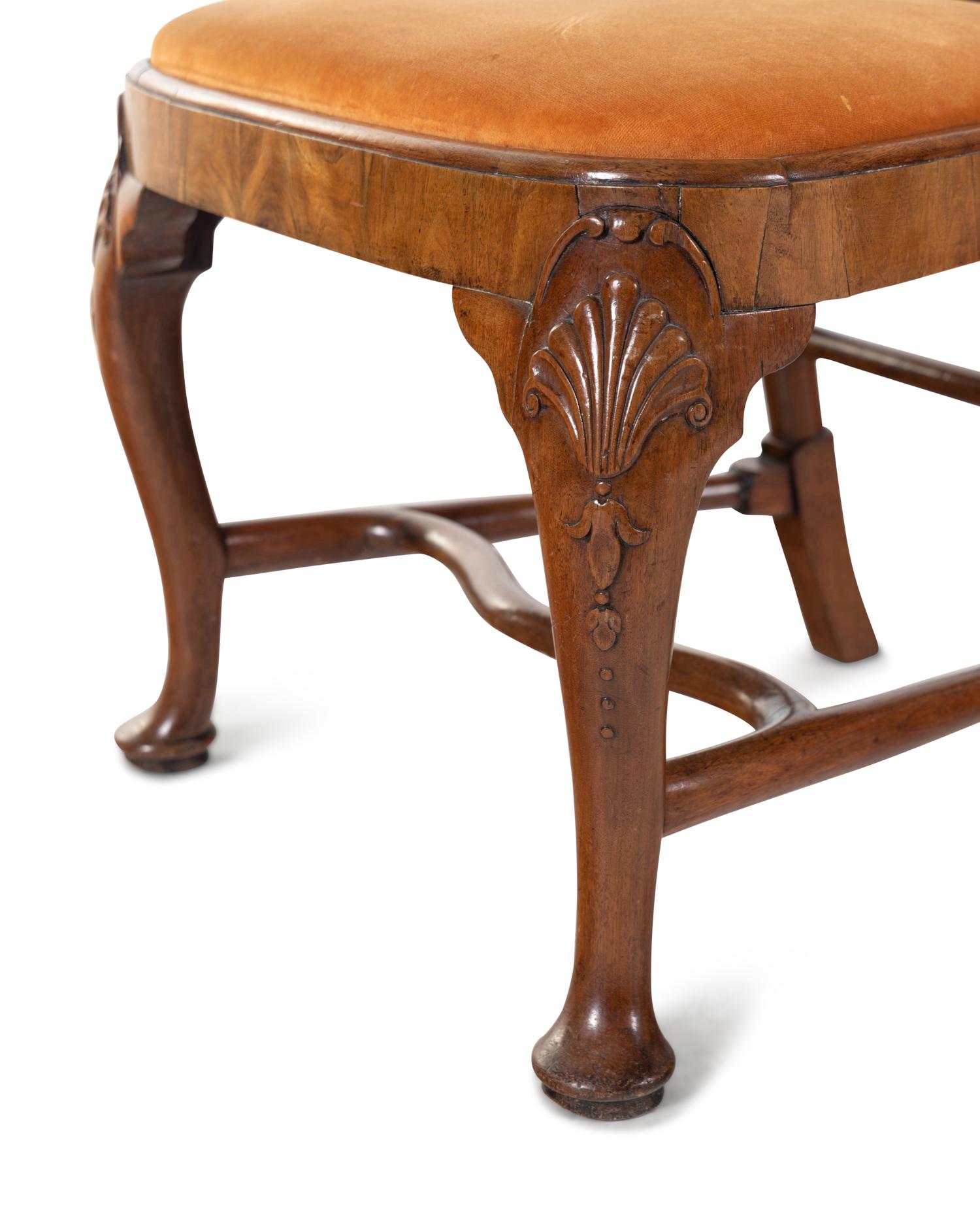 A Pair of George II Style Mahogany Side Chairs