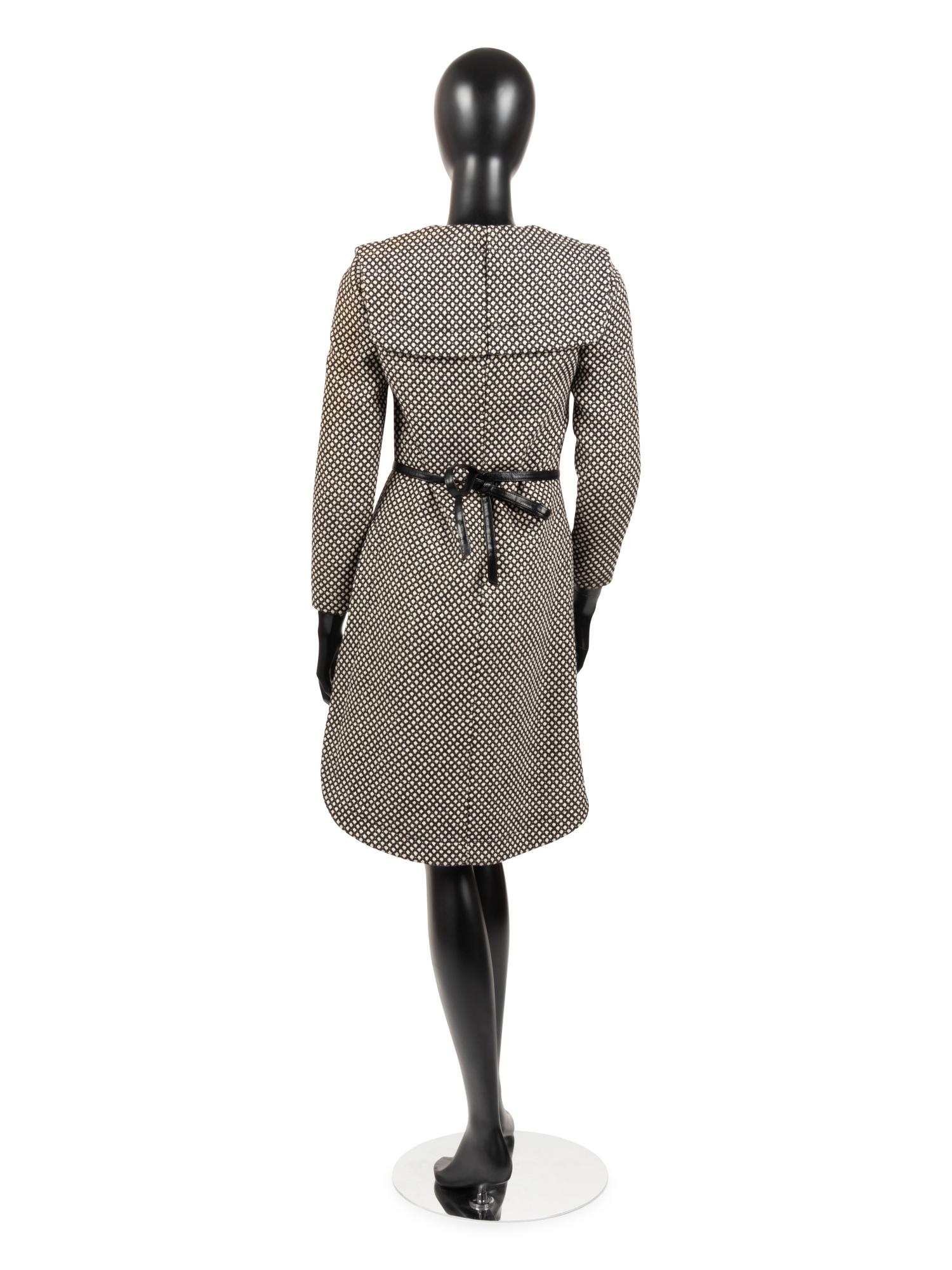 Pierre Cardin Belted Wool Dress, 1960s