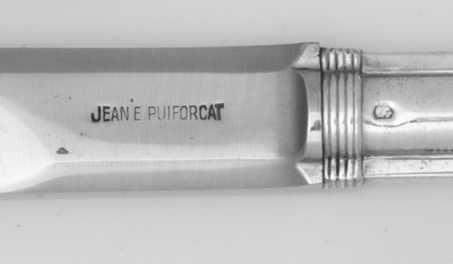 A Puiforcat Silver Flatware Service