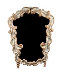 A Venetian Painted Mirror, 19TH/19TH CENTURY, Height 29 x width 22 inches. — 18TH/19TH CENTURY,
